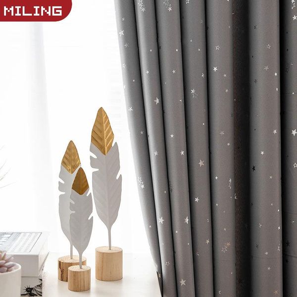 

curtain & drapes silver star blackout curtains japanese children hanging decoration bedroom stylish