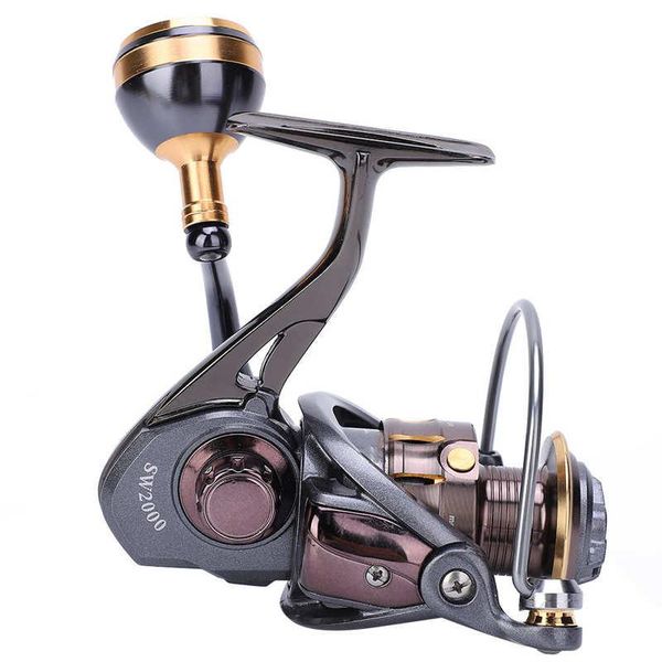 

spinning reel fishing metal knob spool 4+1bb bearings ocean rock 5.0:1 gear ratio sw2000-sw7000 baitcasting reels