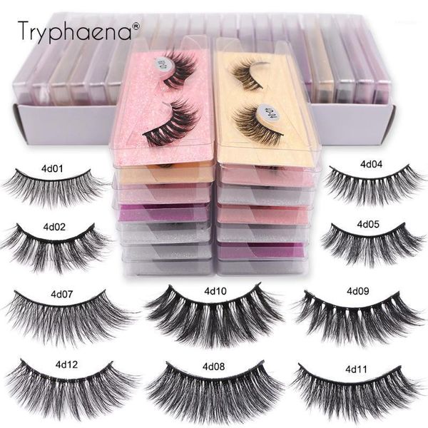 

tryphaena eyelashes wholeslae 20/30/50/100 pcs faux mink lashes bulk soft natural set makeup eye wholesale1