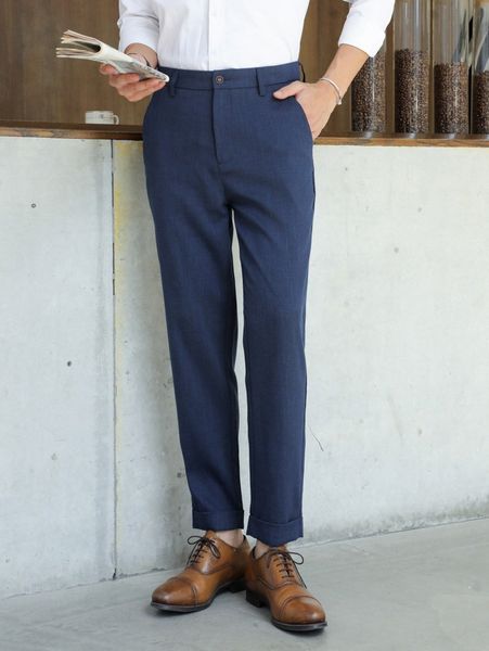 

men space dye straight leg pants n8vl#, Black