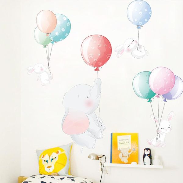 

wall stickers balloon elephant children's room bedroom landscaping decoration home