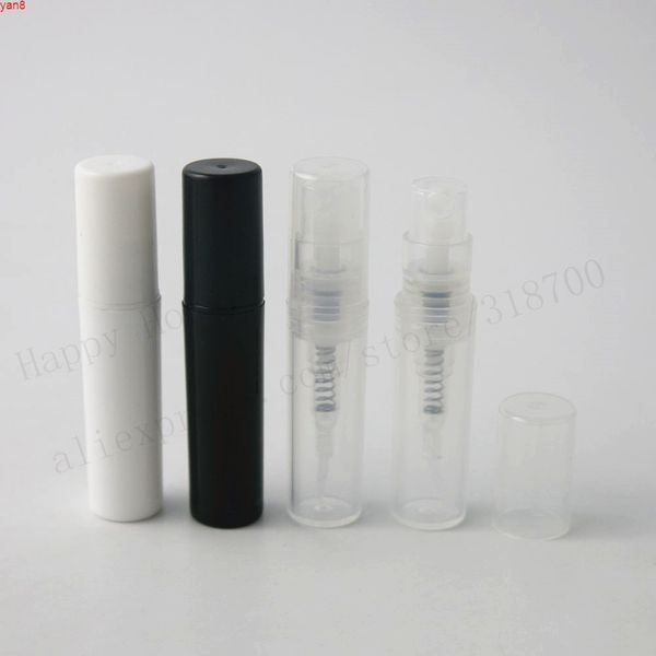 È disponibile uno spruzzatore di fragranza mini atomizzatore con collo a crimpare in plastica da 360 x 2 ml Trasparente Nero Bianco è disponibile