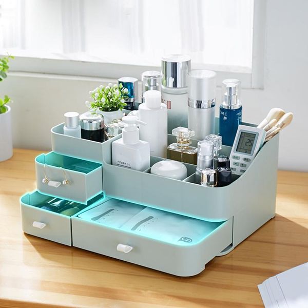 

bathroom storage & organization large capacity cosmetic box organizer skin care deskdressing table mask nail polish lipstick rack