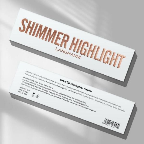 

langmanni 5 colors highlighter makeup face contour powder bronzer make up blusher professional blush palette cosmetics