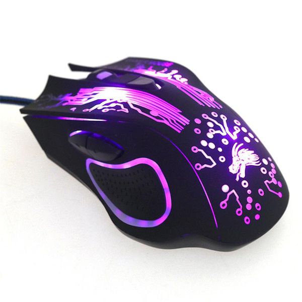 

professional gamer gaming mouse 3200dpi adjustable wired optical led mice