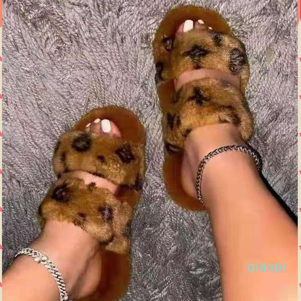 

designer-luxury fluffy slippers ladies indoor warm furry flip flops women amazing plush fur slides spring autumn, Black