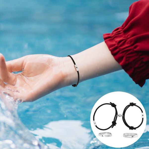 

charms 4pcs moon star ring bracelet woven rope gift for teens girls, Bronze;silver