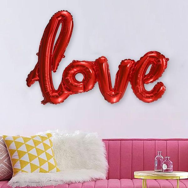 

party decoration love balloons decorating supply happy birthday foil letter ballons globos balony baby shower