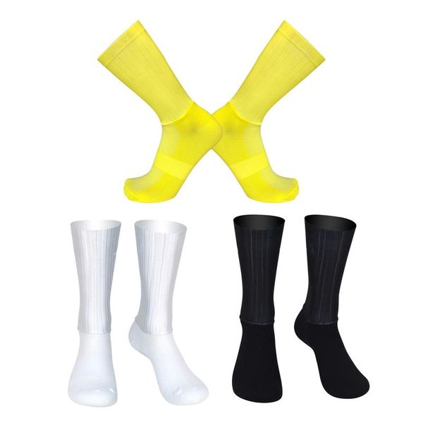 

pro cycling socks mens womens non slip sports running basketball, Black