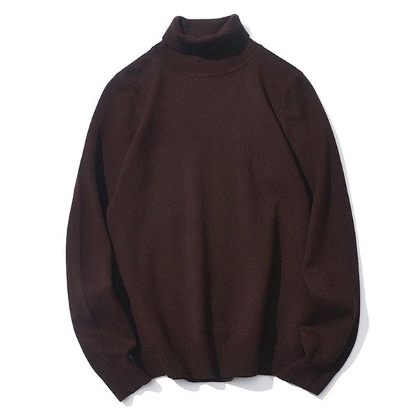 

men's sweaters autumn winter warm turtleneck sweater casual comfortable pullover thick male high quality, White;black