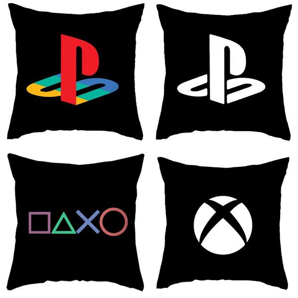 

pillow case gift for boy gamer playstation funny vintage pillowcase decorative linen cushion cover pillows home decor throw
