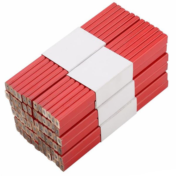 

power tool sets 72pcs 175mm octagonal red hard black lead carpenter pencil woodworking marking