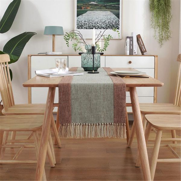 

table cloth chinese style solid household tassel patchwork dinning room manteles