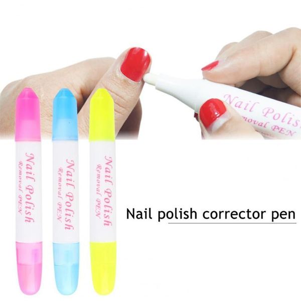 

6g nail erase pen removable head polish cleaning plastic manicure corrector for salon gel, Red;pink