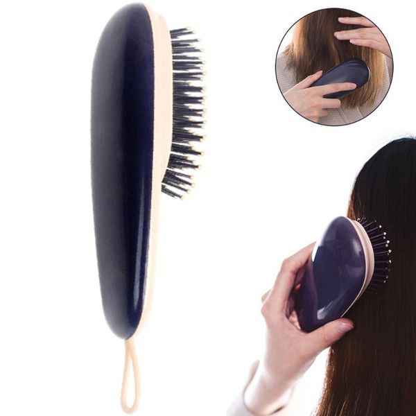 

hair brushes airbag comb scalp massage hairbrush nylon women wet curly detangle brush for salon hairdressing styling tool, Silver