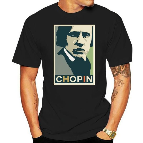 

men's t-shirts chopin classic t-shirt, White;black
