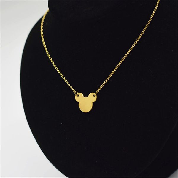 

europe and the united states mouse stainless steel pendant necklace my mother a gift, Silver