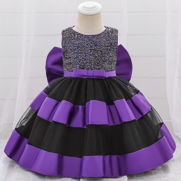 

girl's dresses baby girl dress formal sequins bow toddler baptism christening tutu for party wedding birthday 6-24 months, Red;yellow