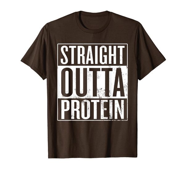 

Straight Outta Protein, Weightlifter Bodybuilder Workout T-Shirt, Mainly pictures