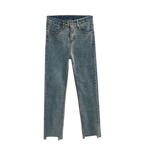 

high waist ripped straight jeans woman blue black mom sliim ladies women pants denim mujer women's