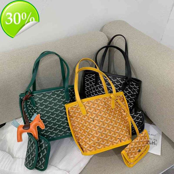 

new 2021 goyarbag emo dogtooth cabbage basket shopping handbag women's mother bag