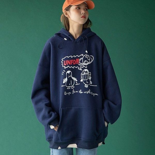 

gross two-piece hoodie sleeve kpop streetwear hoodies women's clothes in fashion, Black