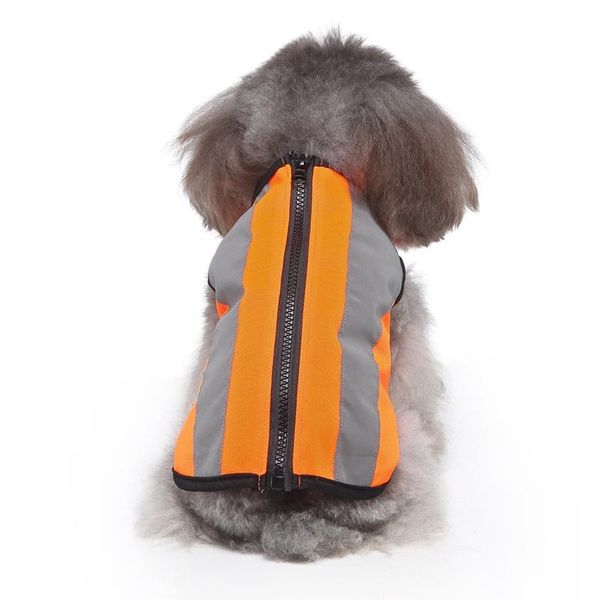 

dog apparel reflective vest lightweight adjustable strap comfortable material ideal to keep dogs safe while walking hunting