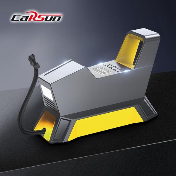 

inflatable pump 4 in 1 air compressor led light automobile tire pressure monitoring outing emergency essential tools for cars