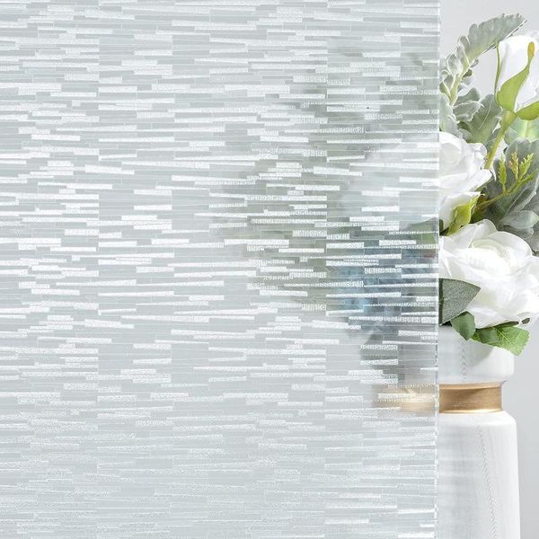 

window stickers privacy film glass frosted cling removable decal opaque tint sun blocking for bathroom home office