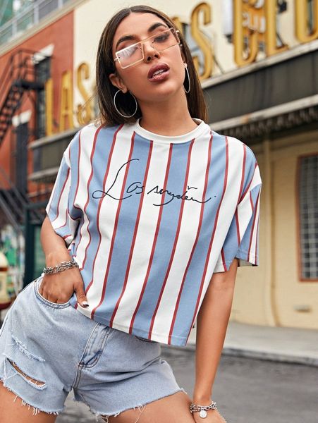 

letter and striped w6nj#, White