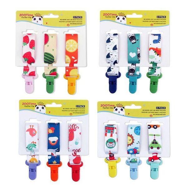 

pacifiers# dummy clips baby pacifier 3 pack holder straps for girls plastic teething modern design