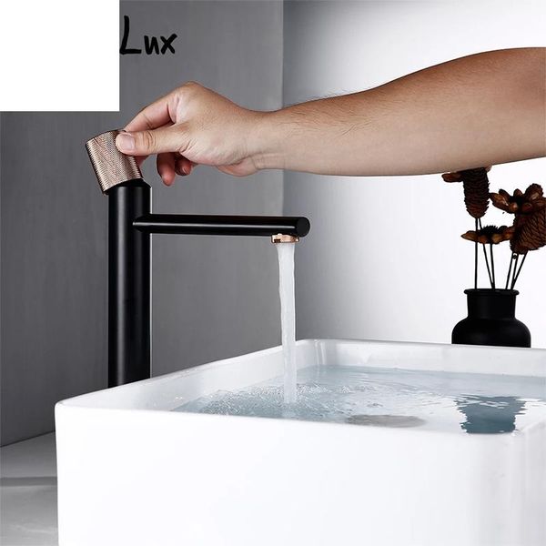 

single knurled handle one hole cold washbasin bathroom basin swivel knurling knob design deck-mount water mixer tap sink faucets