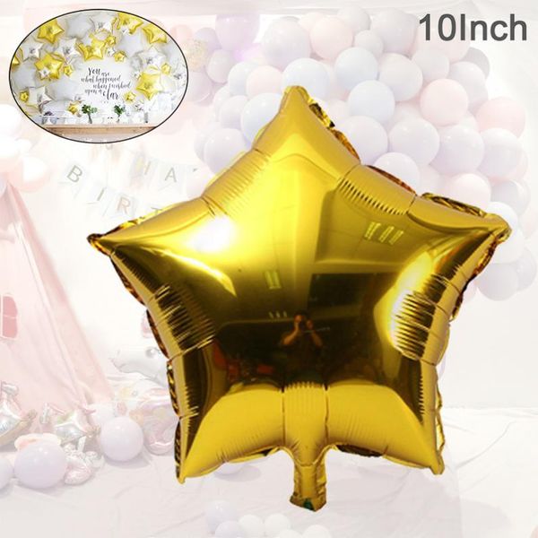 

inch aluminum foil gold five-pointed star balloon birthday party decoration