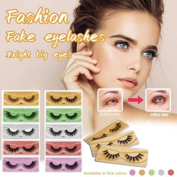 

pairs of imitation mink false eyelashes thick 3d natural eyelash extension female makeup sets cosmetics maquiagem1