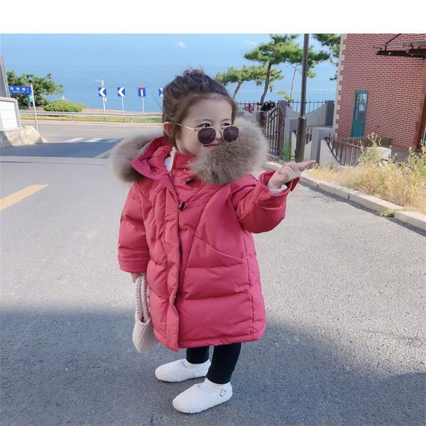 

down coat girls baby's kids jacket 2021 thread warm plus thicken winter autumn cottonÂ outerwear hooded children's clothing, Blue;gray