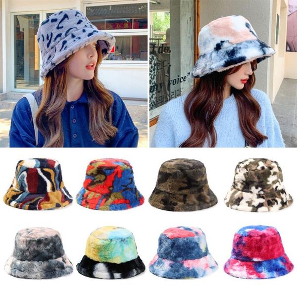 

wide brim hats women faux fur soft warm fisherman cap panama hat bucket sun, Blue;gray