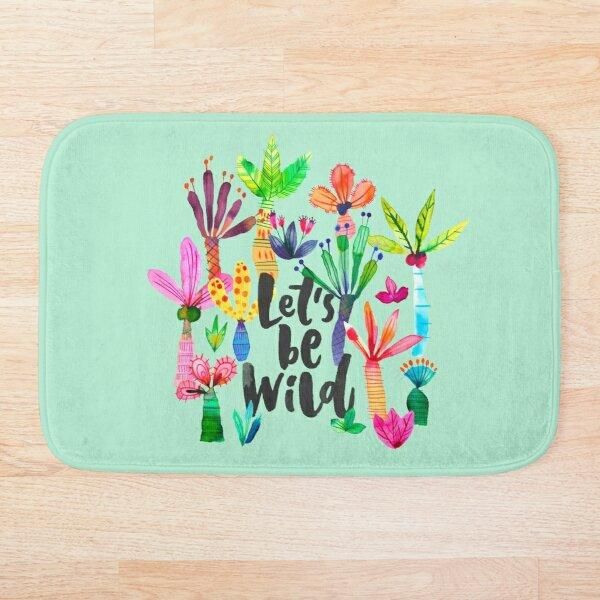 

bath mats jungle tropical garden - fun palms pattern mat 3d print anti slip soft washable bathroom