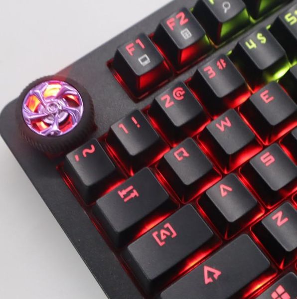 

keyboards diy keycap for wheels esc mechanical keyboard rotating tire purple red personality luminous car periphery
