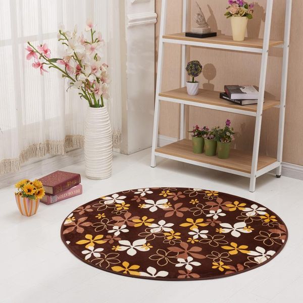 

carpets floral coral velvet soft child's room rug baby play mats chair mat bedroom rugs doormat big round carpet for living