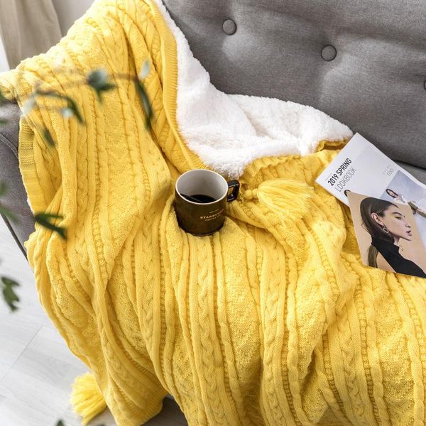 

blankets thick knitted blanket fleece and throws luxury shaggy woven verzwaringsdeken throw for sofa
