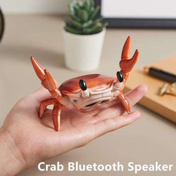 

mini weightlifting crab wireless bluetooth speaker deskmobile phone holder pen personalized gift decoration portable speakers