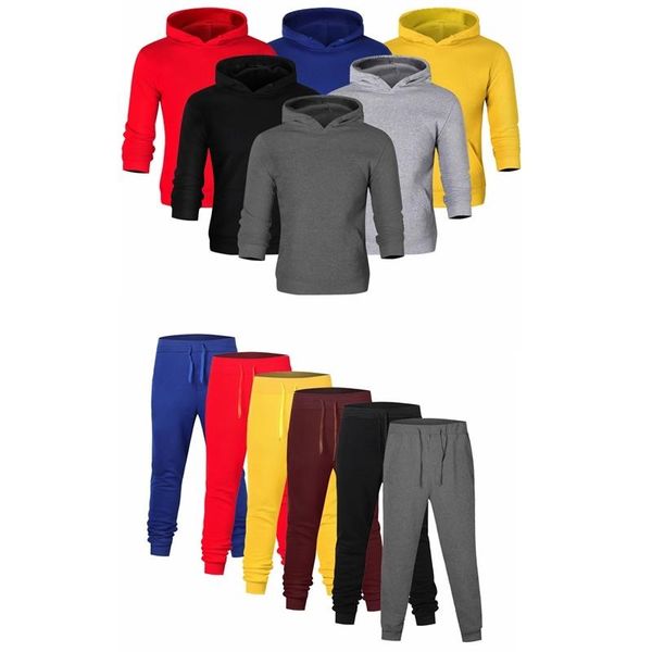 

men's hoodies & sweatshirts 2021 trend pullover spring autumn male casual solid color sweatshirt, Black