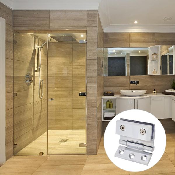 

hooks & rails 1 set shower room hinge cabinet clamp practical glass door