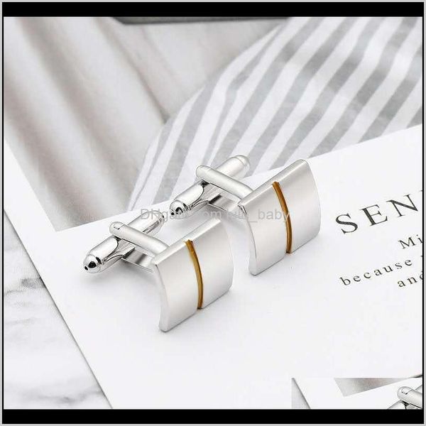 

cuff links & tie clasps, tacks jewelry drop delivery 2021 fashionable mens business laser engraving sudoku design watches, shirts, suit cuff, Silver