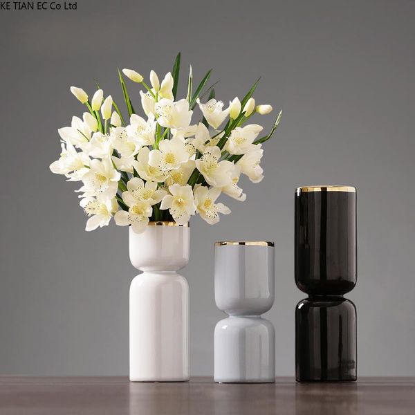 

vases european-style ceramic vase deskflower arrangement hydroponic living room bedroom counterdecorative
