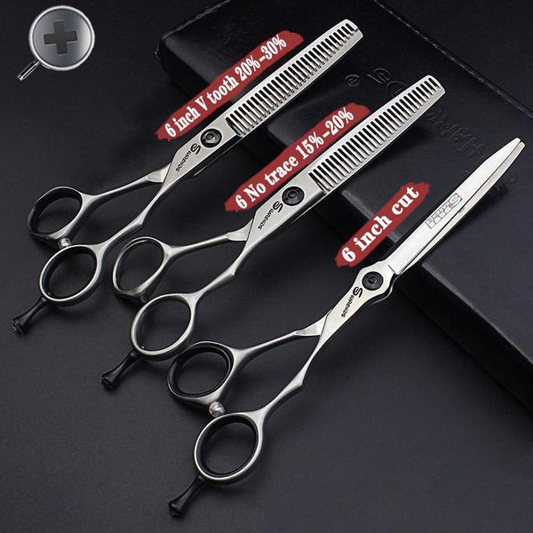 

hair scissors hairdresser 6 inch salon cutting tools barber professional style anti-slip wear-resistant logo free