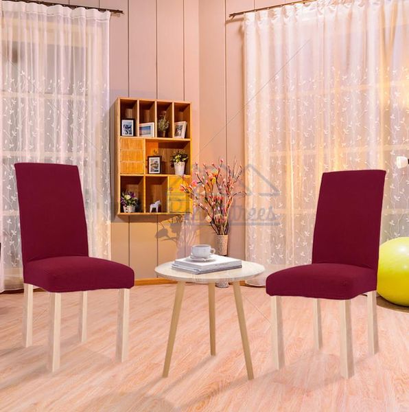 

chair covers 1/2/4/8pcs removable stretch chaircover spandex dining room seat cover for wedding restaurant el banquet