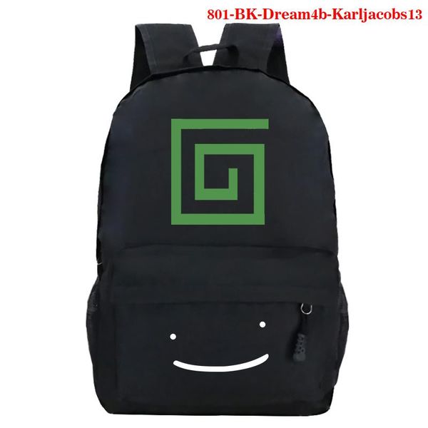 

backpack fashion karljacobs canvas student schoolbag women smile printed girls bookbag men rucksack mochila