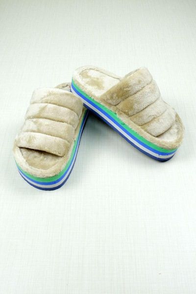 

slippers women's plush home slipper, Black