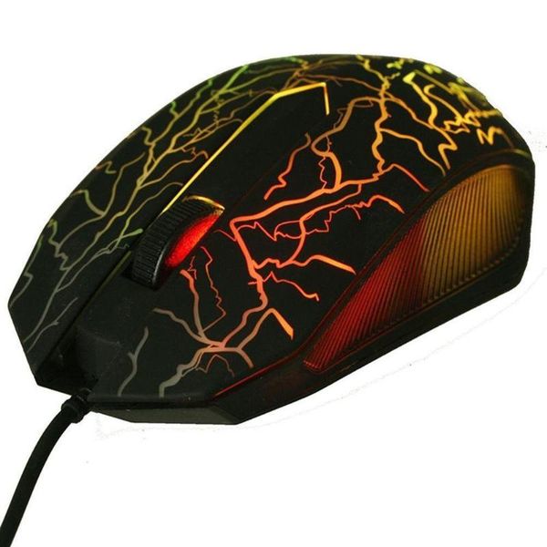 

small special shaped 3 buttons usb wired luminous gamer computer gaming mouse mice